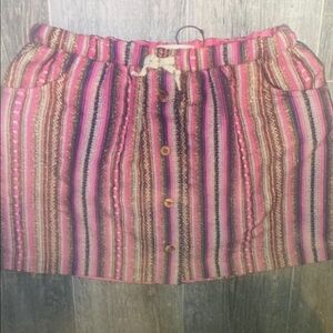 Striped Pink Kids Skirt